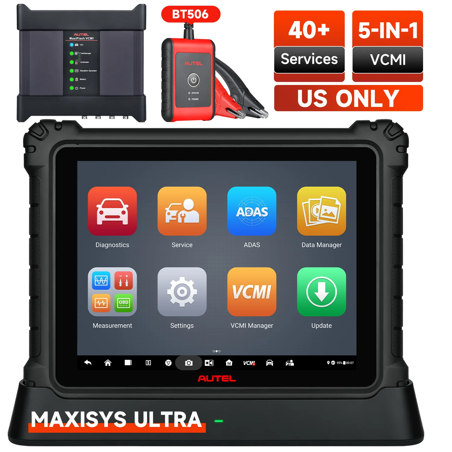 Autel MaxiSys Ultra 2024 Top Intelligent Diagnostic Scanner With 5-in-1 VCMI, ECU Programming & Coding, 40+ Hot Services, Advanced Topology Display, Upgraded Ver. of MS919/ MS909/ Elite II - Image 13