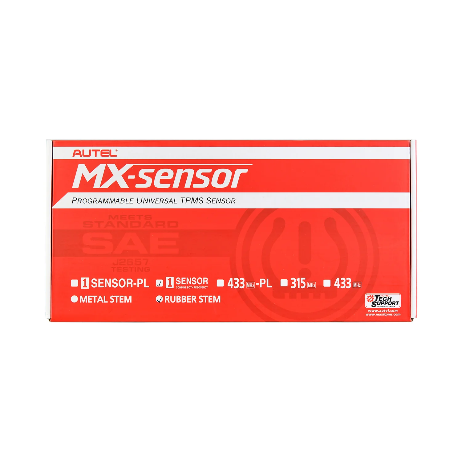 Autel MX-Sensor 20 Pack 1-Sensor 2 in 1  (315MHz + 433MHz) 100% Cloneable TPMS Programmable Sensors (Rubber Version) - Image 2