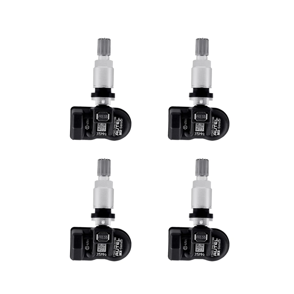[315Mhz Sensor Kit] 4PCS Autel 315Mhz MX-Sensor Programmable Universal TPMS Sensor Wheels Tire Pressure Sensor