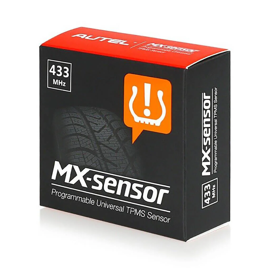 Autel MX-Sensor 4PCS 433Mhz Programmable Universal Metal Stem Car TPMS Tire Pressure Sensor - Image 4