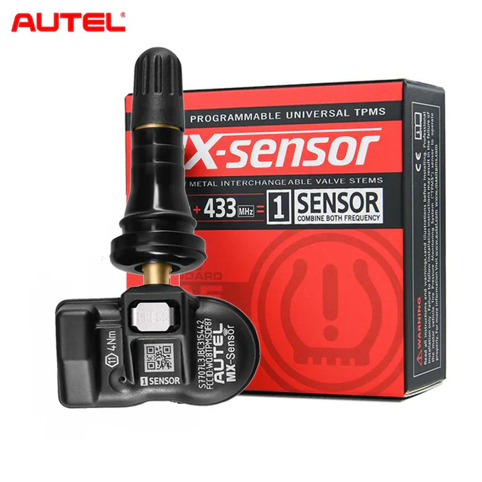 [4PCS]Autel 1-Sensor 2 in 1 MX-Sensor (315MHz + 433MHz) 100% Cloneable TPMS Programmable Sensors (Rubber Version) - Image 2
