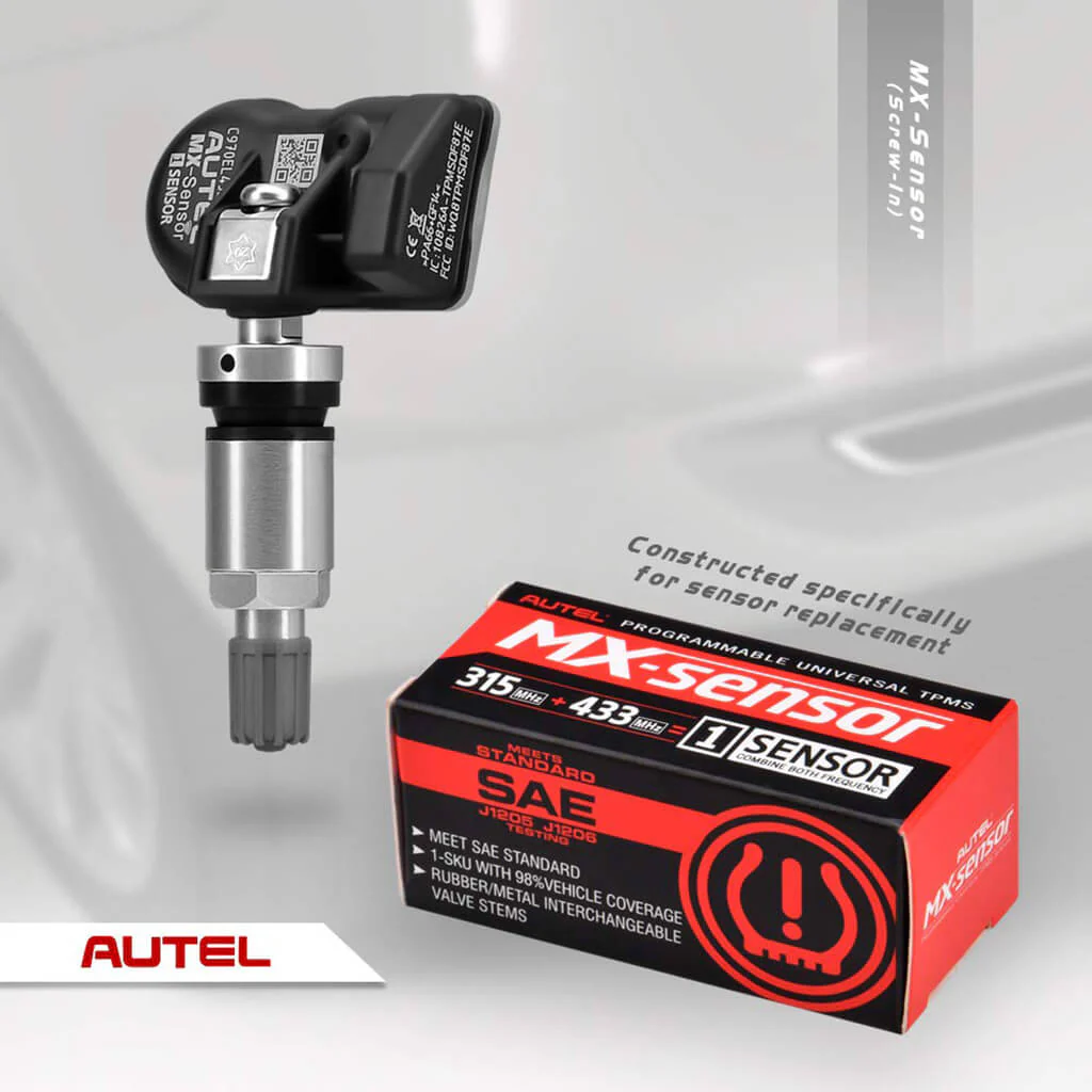 Autel 1-Sensor 2 in 1 MX-Sensor (315MHz + 433MHz) 100% Cloneable TPMS Programmable Sensors (Metal Version) - Image 4