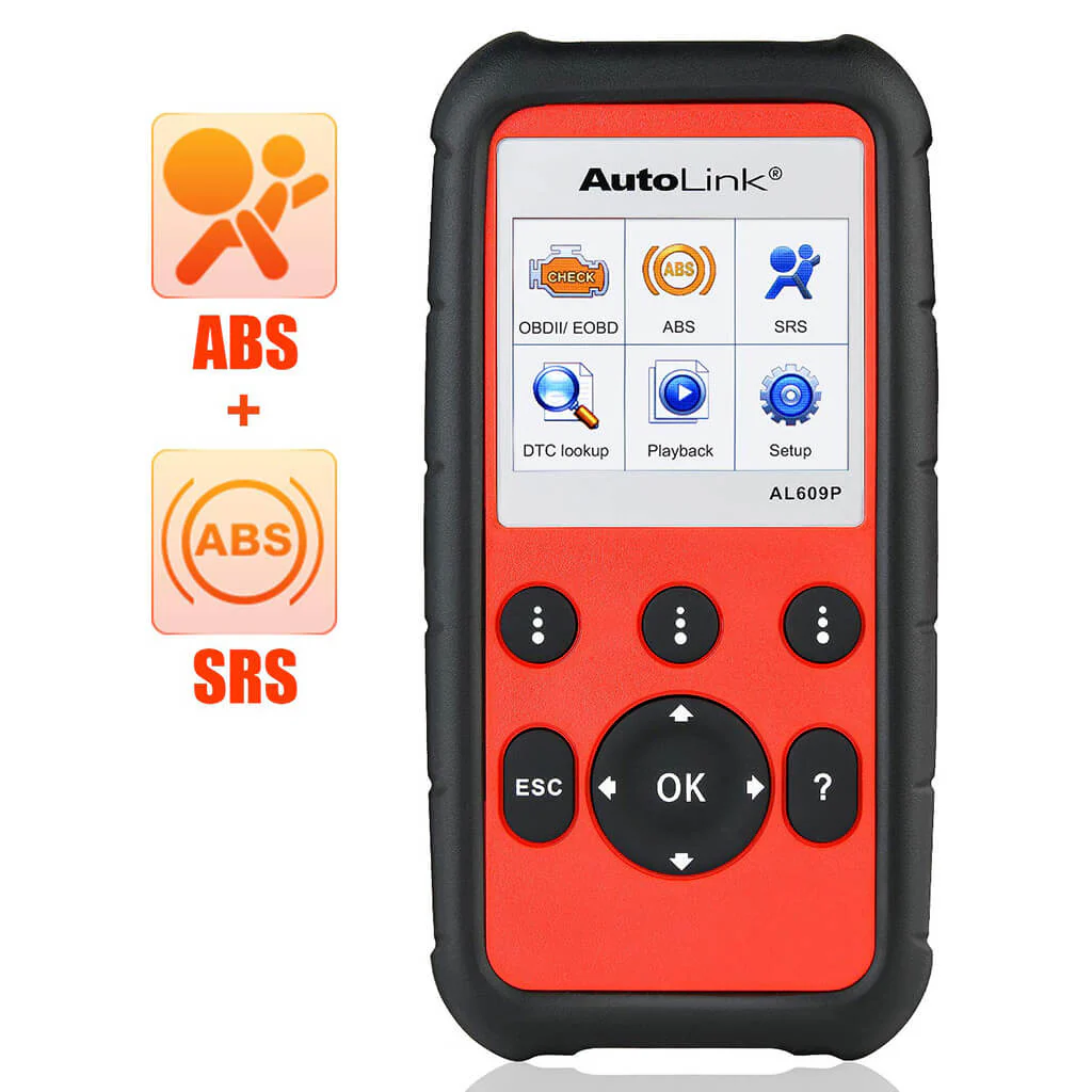 Autel AutoLink AL609P OBD2 Diagnostic Scanner, ABS & SRS Professional OBDII Code Reader, Turn Off ABS, Airbag Warning Light, AutoVIN, Live Data, Upgraded Ver. of AL519/ AL619 for DIYers - Image 3