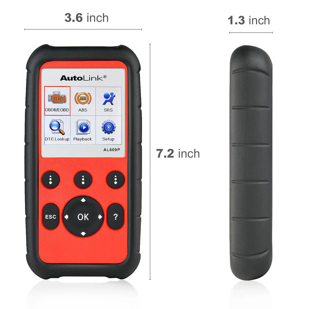 Autel AutoLink AL609P OBD2 Diagnostic Scanner, ABS & SRS Professional OBDII Code Reader, Turn Off ABS, Airbag Warning Light, AutoVIN, Live Data, Upgraded Ver. of AL519/ AL619 for DIYers - Image 4