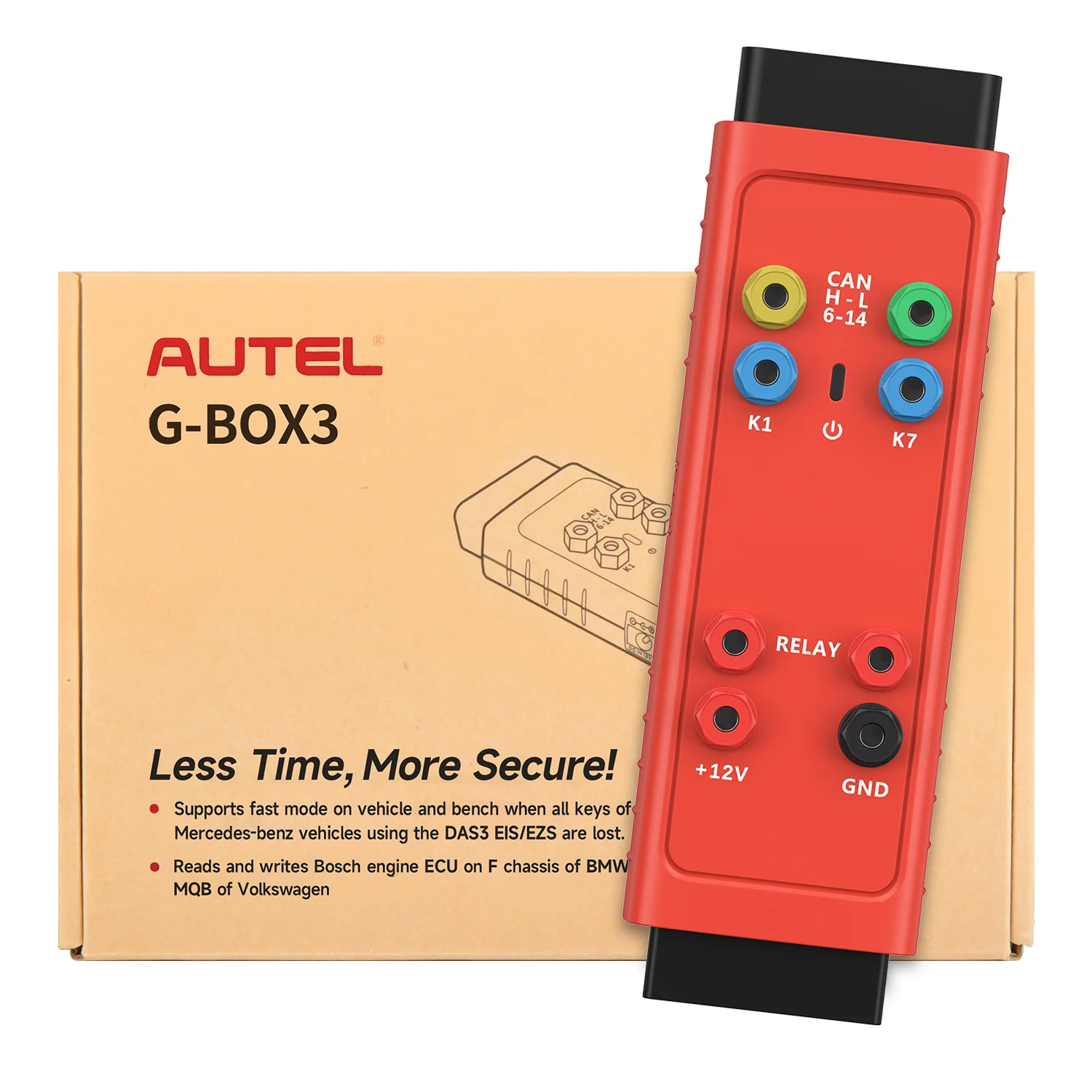 Autel G-BOX3 Key Programming Adapter For Mercedes And BMW Vehicles, Writing Boot Mode Bench Method, Works with MaxiIM IM508(S) + XP400 Pro, IM608 PRO II, IM608S II, Upgraded of Gbox2 - Image 2