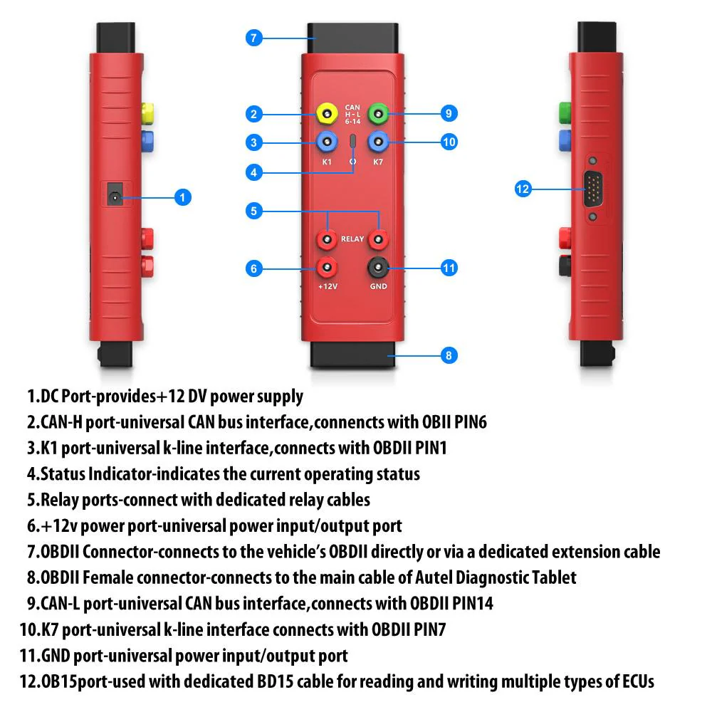 Autel G-BOX2 Key Programming Adapter for Mercedes-Benz and for BMW Vehicles, All Keys Lost DME/DDE ISN Reading and Writing Boot Mode Bench Method Works with Autel MaxiIM IM508 IM508S IM608 IM608S II - Image 5