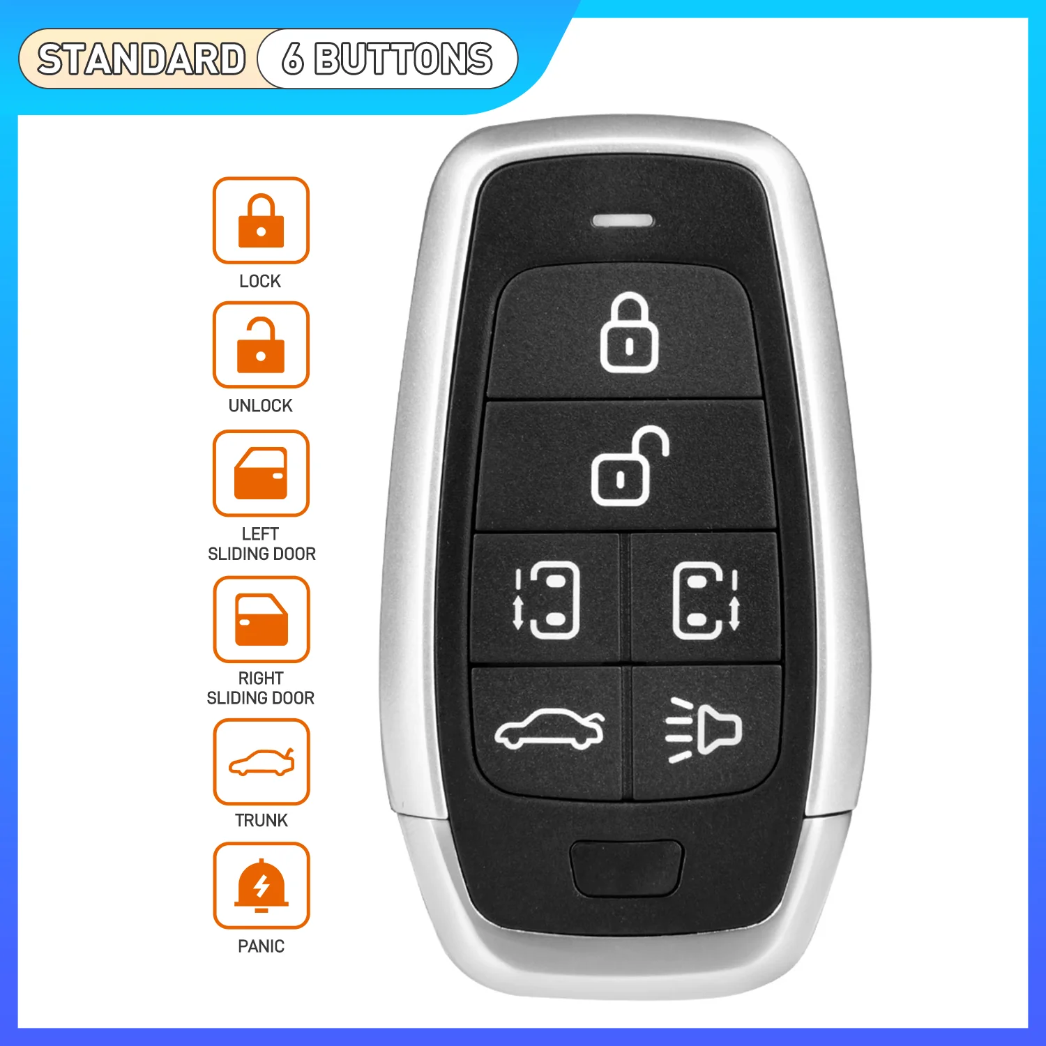 Autel IKEY IKEYAT006BL Universal Programmable Smart Key 6 Buttons Work with KM100
