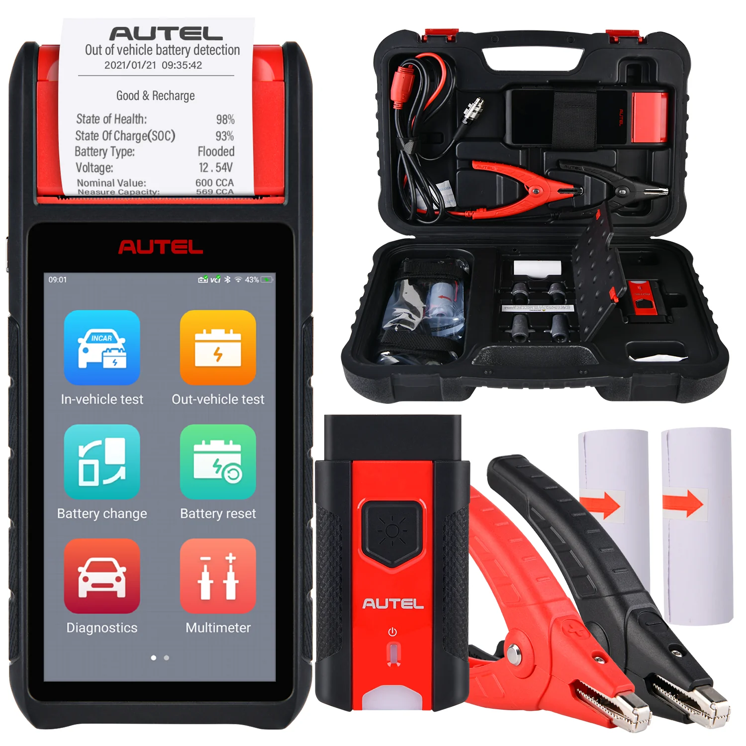 Autel MaxiBAS BT608 Professional Analysis Tool for Testing Batteries (BT508/BT506 Upgraded) - Image 4