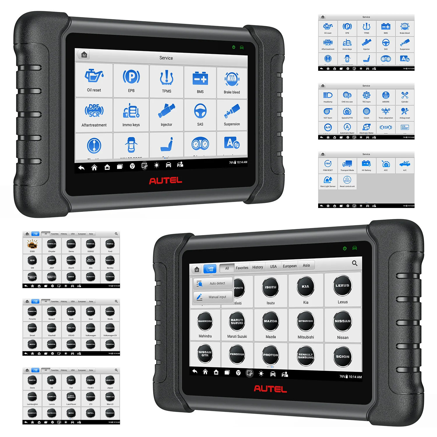 Autel MaxiCheck MX808 Same As MK808 2023 OBD2 Scanner with Bidirectional Control Code Readers, Active Test as MP808, FCA AutoAuth, All System Diagnosis - Image 4