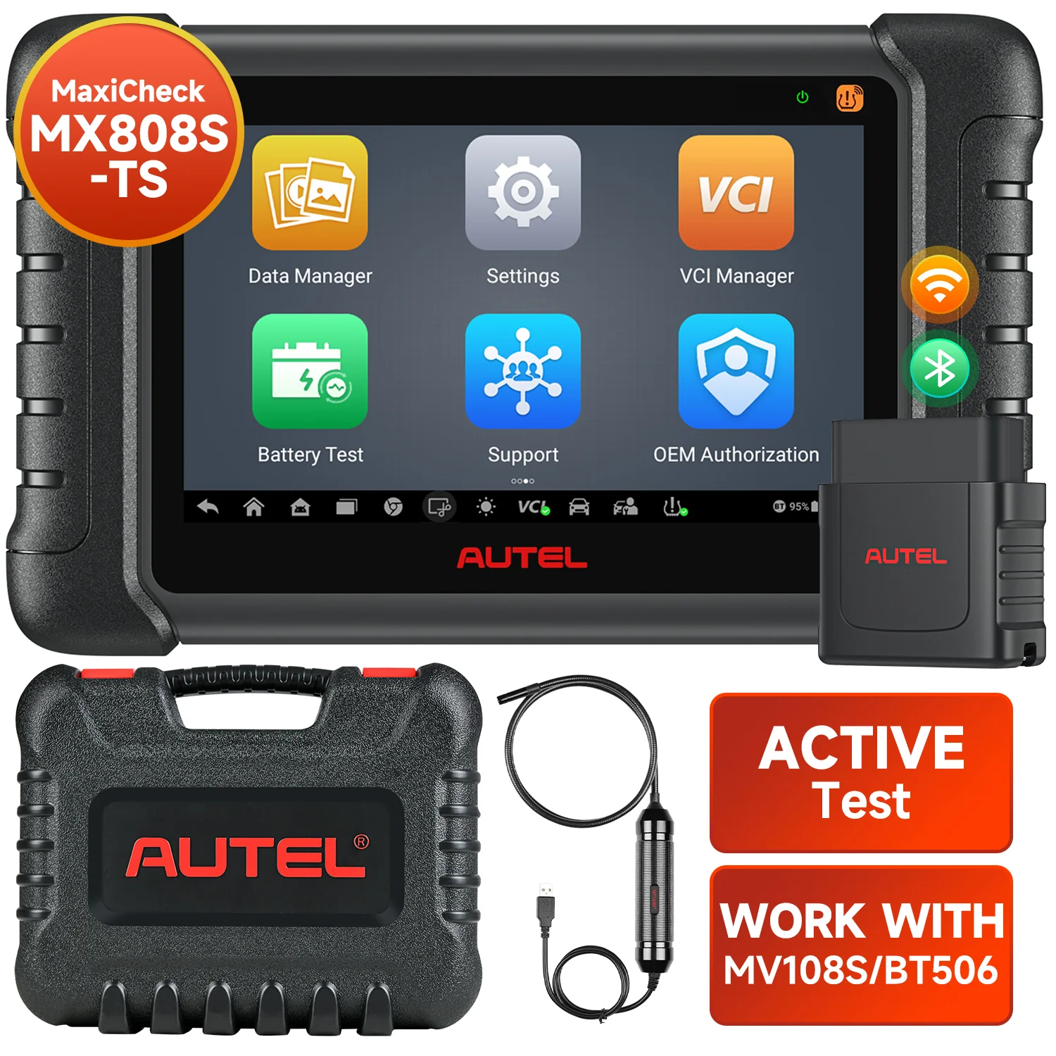 Autel MaxiCheck MX808S-TS Scanner 2026, TPMS Program Relearn Tool, Bi-directional, 30+ Services, All System Diagnostic, Android 11 US Ver of MaxiCOM MK808S-TS MK808Z-TS - Image 7