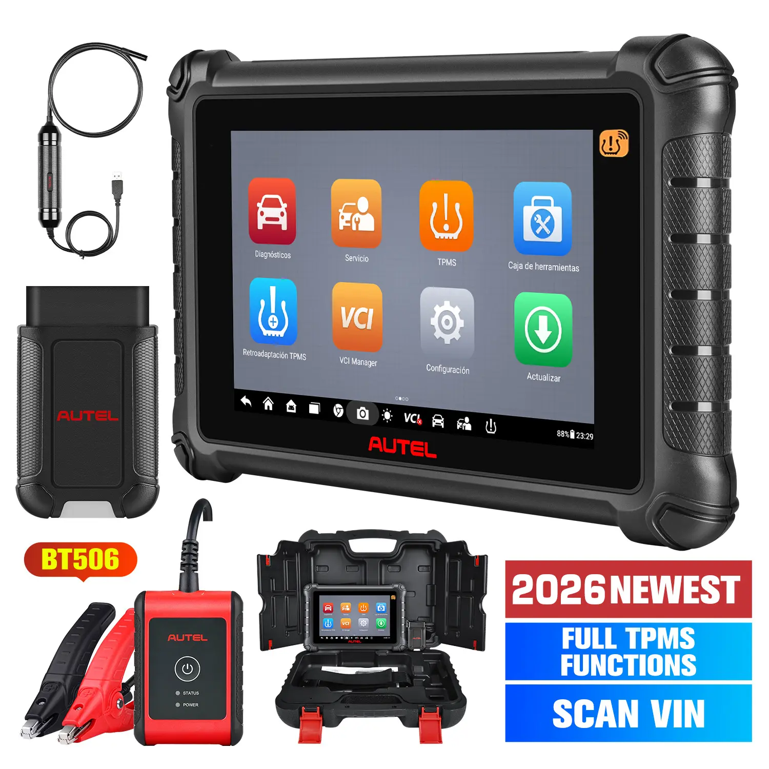 Autel MaxiCheck MX900-TS MX900TS 2026 Diagnostic Scanner, Bi-Directional Control, Full TPMS Functions, 40+ Services, All System Diagnostic, Updated Of MX808TS/MX808S/MK808TS/TS900, Same As MK900-TS - Image 9
