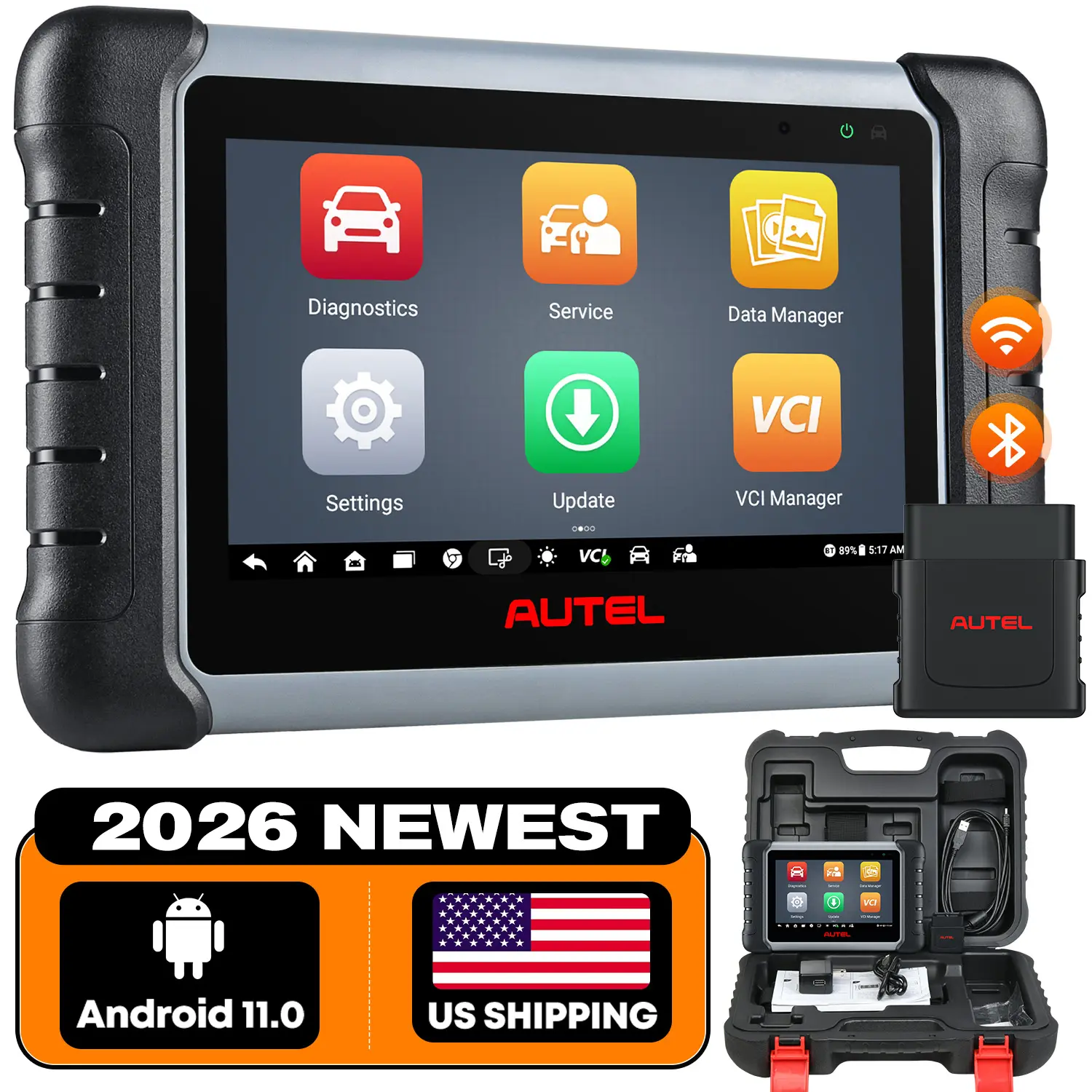 Autel MaxiCOM MK808BT Pro 2026 Diagnostic Scanner, Full Bidirectional, 28+ Services, All System Diagnostics, FCA Autoauth, Wireless Connection, Level-up of Autel MK808 MK808BT MX808S MK808Z MK808S, Same as MK808Z-BT/MK808K-BT, Work with MV108S/BT506 - Image 7