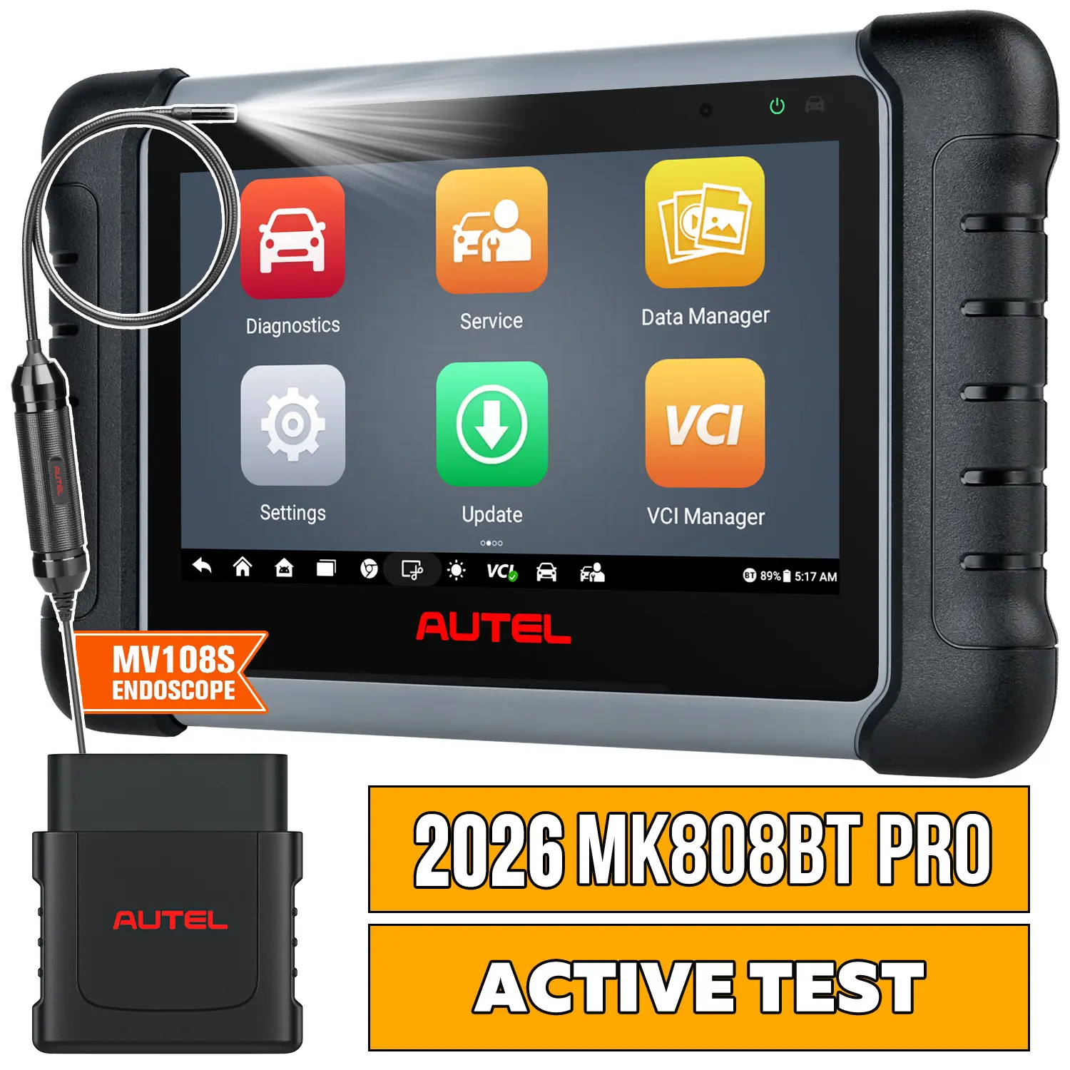 Autel MaxiCOM MK808BT Pro 2026 Diagnostic Scanner, Full Bidirectional, 28+ Services, All System Diagnostics, FCA Autoauth, Wireless Connection, Level-up of Autel MK808 MK808BT MX808S MK808Z MK808S, Same as MK808Z-BT/MK808K-BT, Work with MV108S/BT506 - Image 8