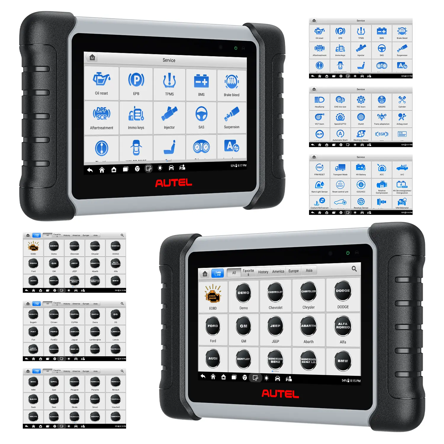 Autel MaxiCOM MK808S MK808Z 2026 Bi-directional Scanner, 28+ Services, Active Test, All System Diagnostic, Injector Coding, Upgraded of MX808/MK808, Same as Autel MK808S MX808S - Image 4