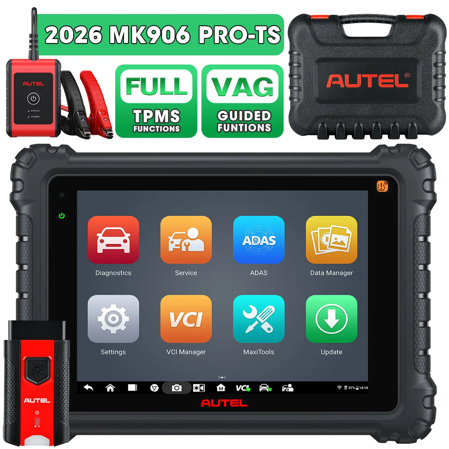 Autel MaxiCOM MK906 Pro-TS MK906S Pro2-TS 2026 Newest Diagnostic Tool, Full TPMS Functions, ECU Coding, VAG Guided Functions, Active Test, 36+ Popular Services, Upgrade Ver. OF MS906 PRO-TS/ MS906 PRO/ MS906TS/ MS906BT - Image 10