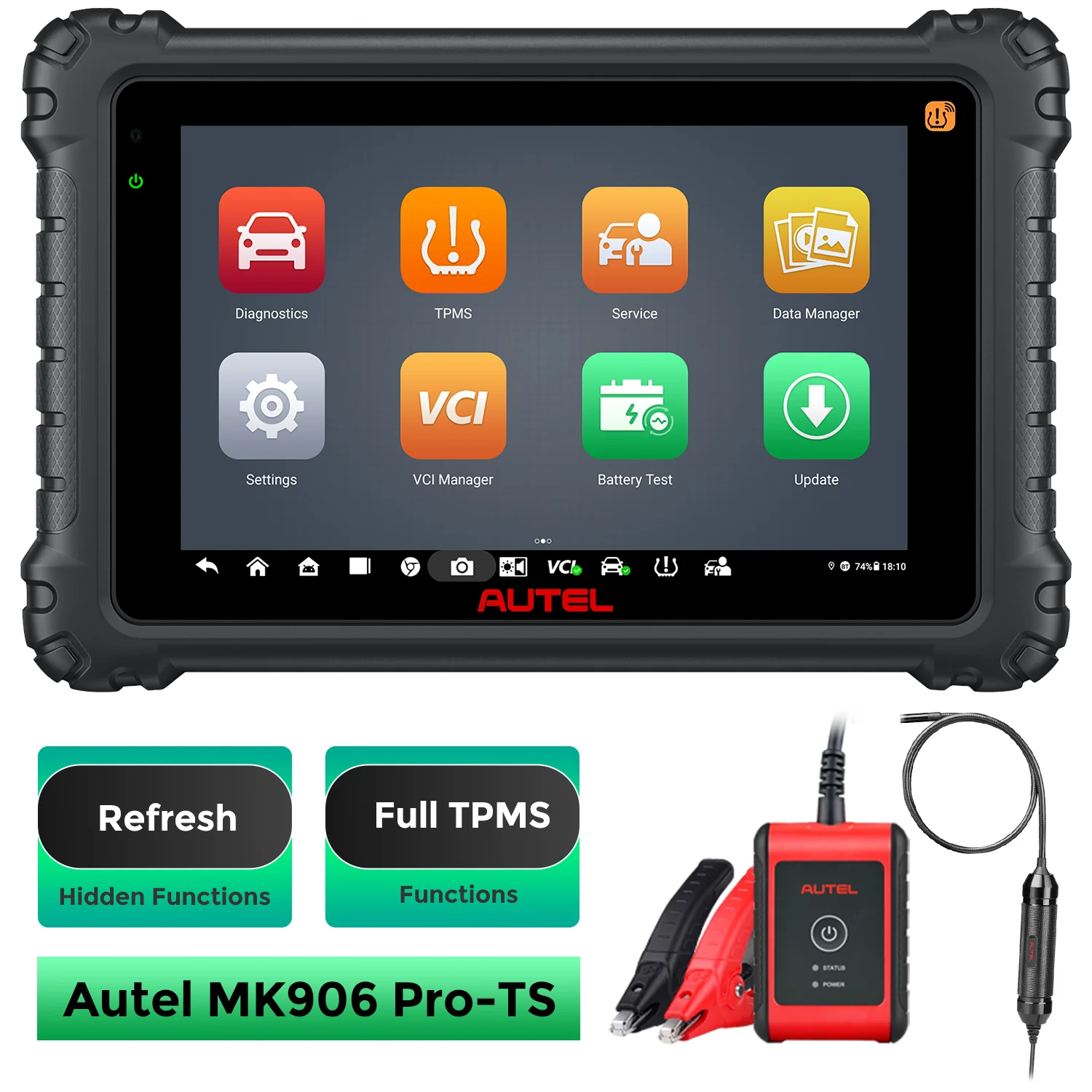 Autel MaxiCOM MK906 Pro-TS MK906S Pro2-TS 2026 Newest Diagnostic Tool, Full TPMS Functions, ECU Coding, VAG Guided Functions, Active Test, 36+ Popular Services, Upgrade Ver. OF MS906 PRO-TS/ MS906 PRO/ MS906TS/ MS906BT - Image 11