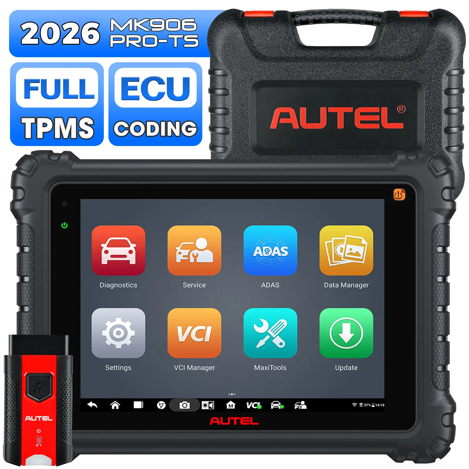 Autel MaxiCOM MK906 Pro-TS MK906S Pro2-TS 2026 Newest Diagnostic Tool, Full TPMS Functions, ECU Coding, VAG Guided Functions, Active Test, 36+ Popular Services, Upgrade Ver. OF MS906 PRO-TS/ MS906 PRO/ MS906TS/ MS906BT - Image 7