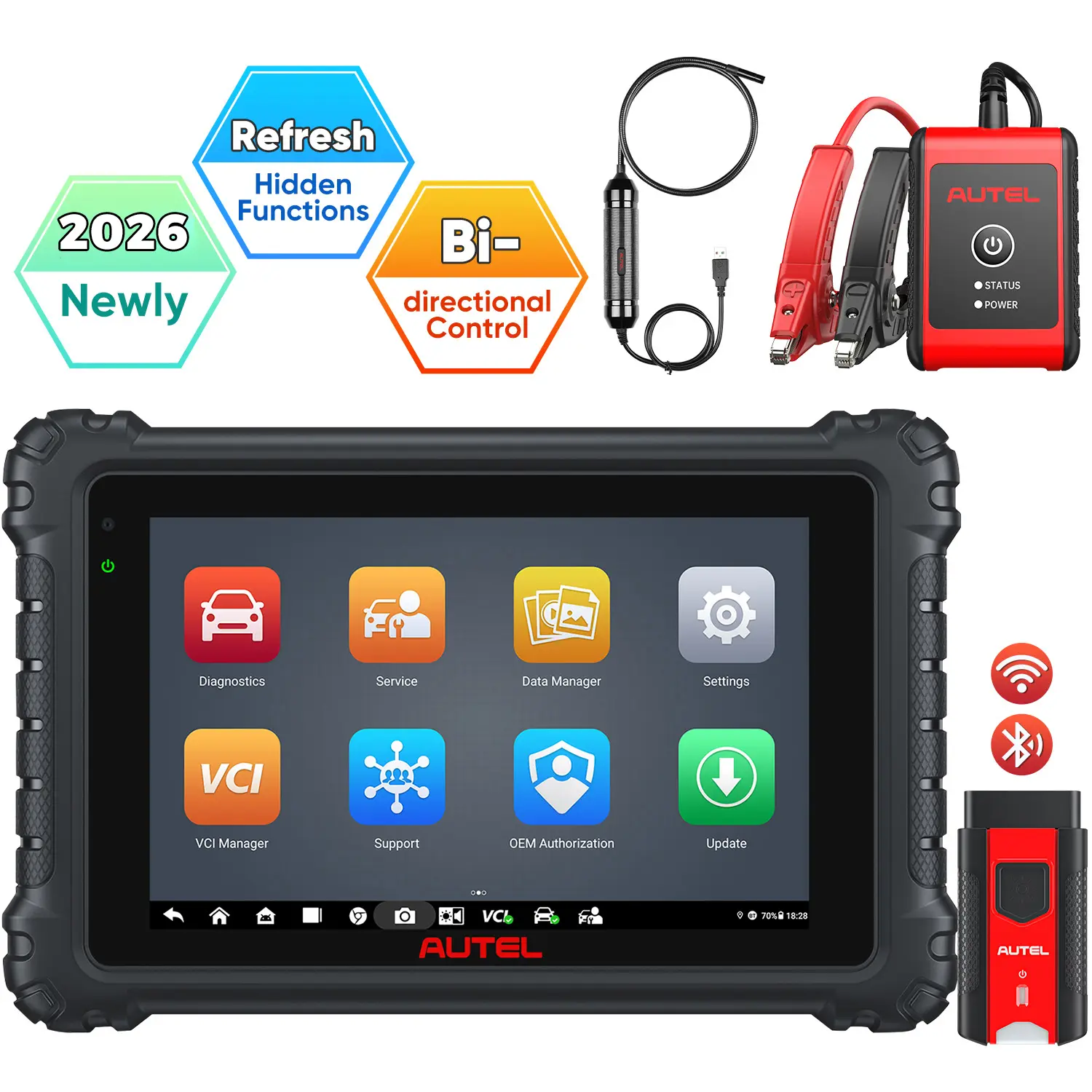 Autel MaxiCOM MK906 Pro MK906S Pro Diagnostic Scanner, Advanced ECU Coding, Bi-Directional Control, DoIP CAN FD Protocols, 36+ Services, Upgraded Ver. of MS906BT MS906 Pro - Image 10