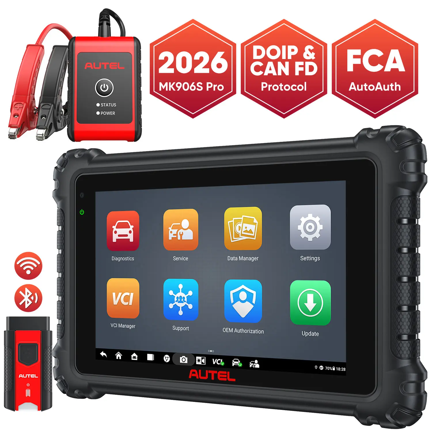 Autel MaxiCOM MK906 Pro MK906S Pro Diagnostic Scanner, Advanced ECU Coding, Bi-Directional Control, DoIP CAN FD Protocols, 36+ Services, Upgraded Ver. of MS906BT MS906 Pro - Image 9