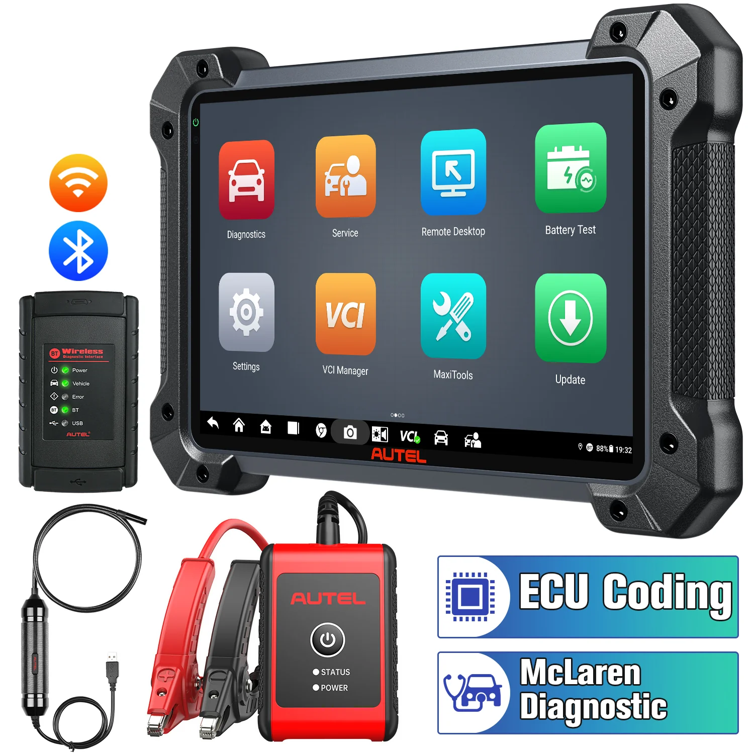 Autel MaxiCOM MK908 II Diagnostic Scanner, 2026 Auto Sacn Tool AutoScan 2.0, With ECU Coding, VAG Guided Functions, OE-Level Full System, 36+ Maintenance Service, Pre & Post Scan, Upgraded Ver. of MS908/ MK908 - Image 9