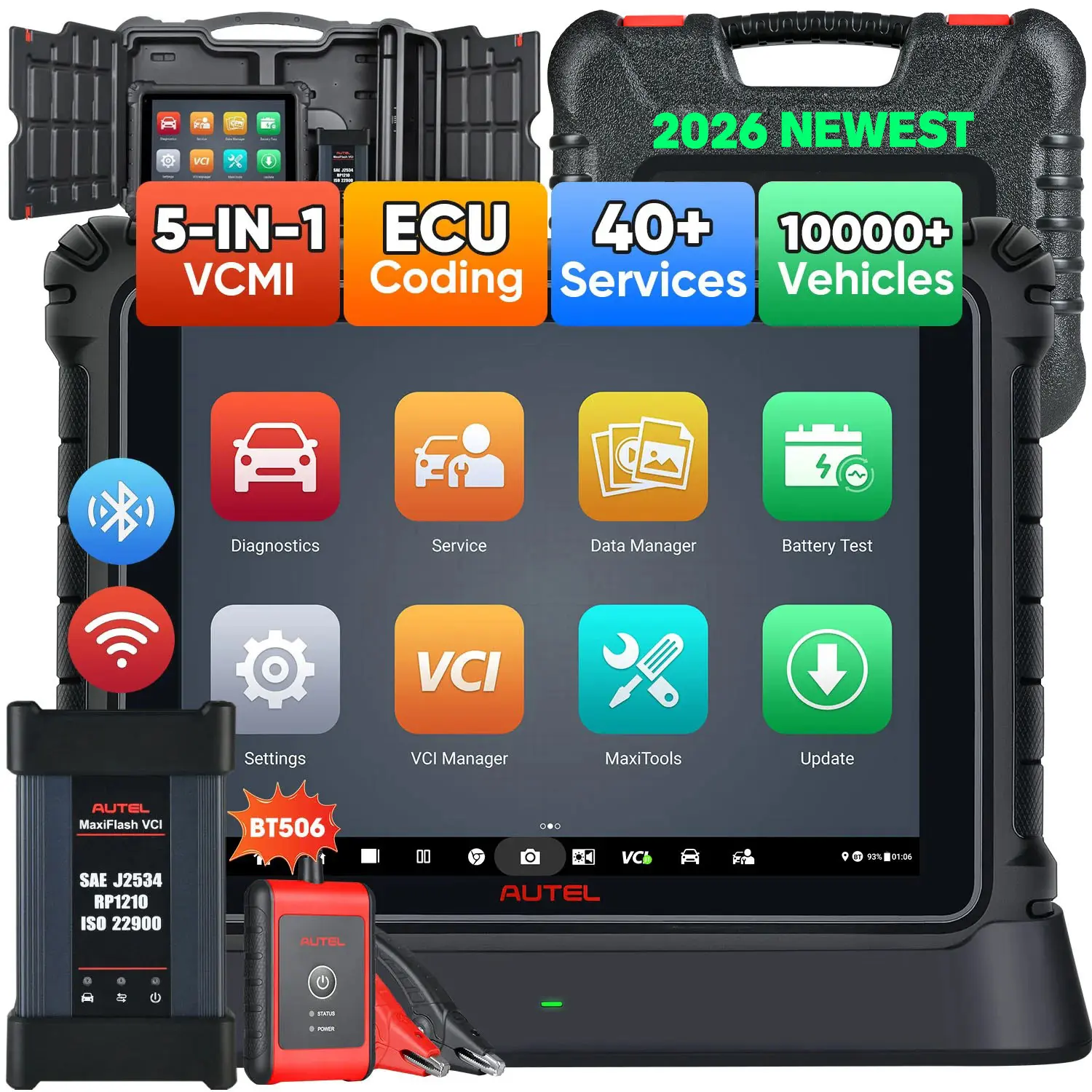 Autel MaxiCOM Ultra Lite S (Same as Ultra Lite) 2026 Top Diagnostic Scan Tool, Topology Module Mapping, J2534 ECU Programming Tool, Active Test Same as MaxiSys Ultra MS919 MS909 Elite II - Image 10