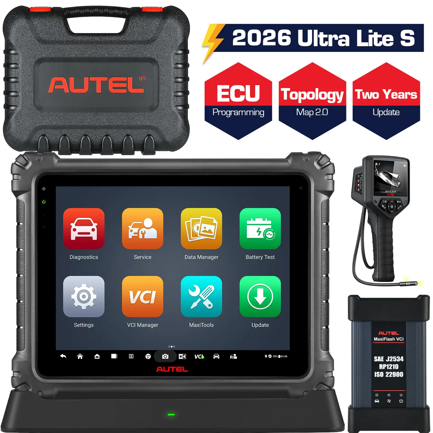 Autel MaxiCOM Ultra Lite S (Same as Ultra Lite) 2026 Top Diagnostic Scan Tool, Topology Module Mapping, J2534 ECU Programming Tool, Active Test Same as MaxiSys Ultra MS919 MS909 Elite II - Image 12