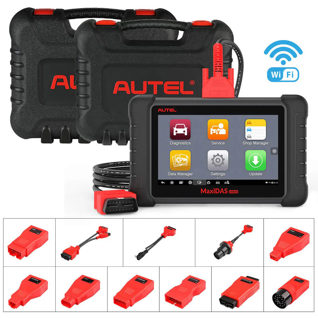 Autel MaxiDAS DS808K OBD2 Diagnostic Scanner with Full Set Adapters, Active Test, 30+ Service Functions, All System Diagnosis, Same as MaxiSys MS906 - Image 6