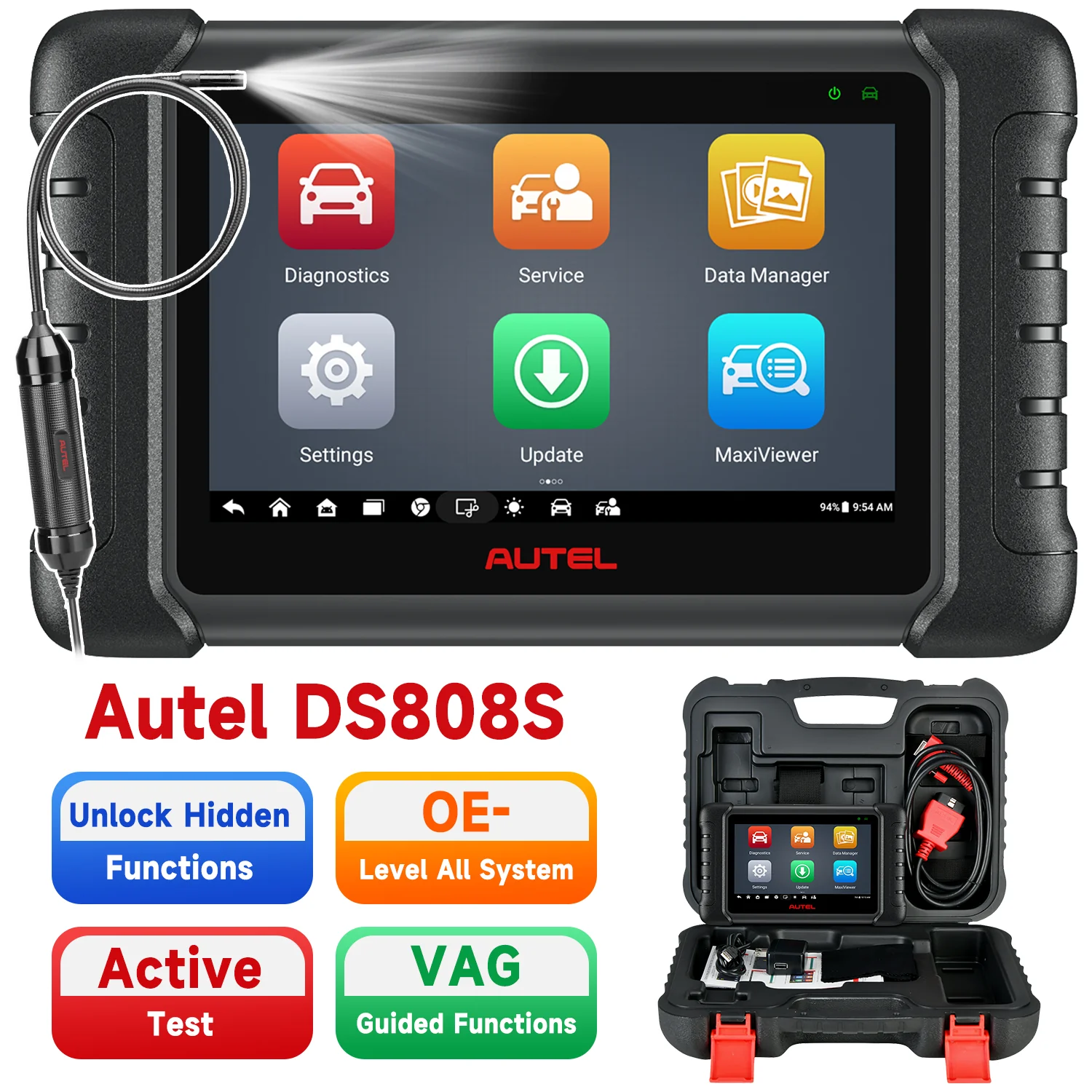 Autel MaxiDAS DS808S 2024 ECU Coding Scan Tool, Bi-Directional Control/Active Test, Full System Diagnostic Scanner, Upgraded Ver. Of DS808/MP808, Same as MP808S - Image 11