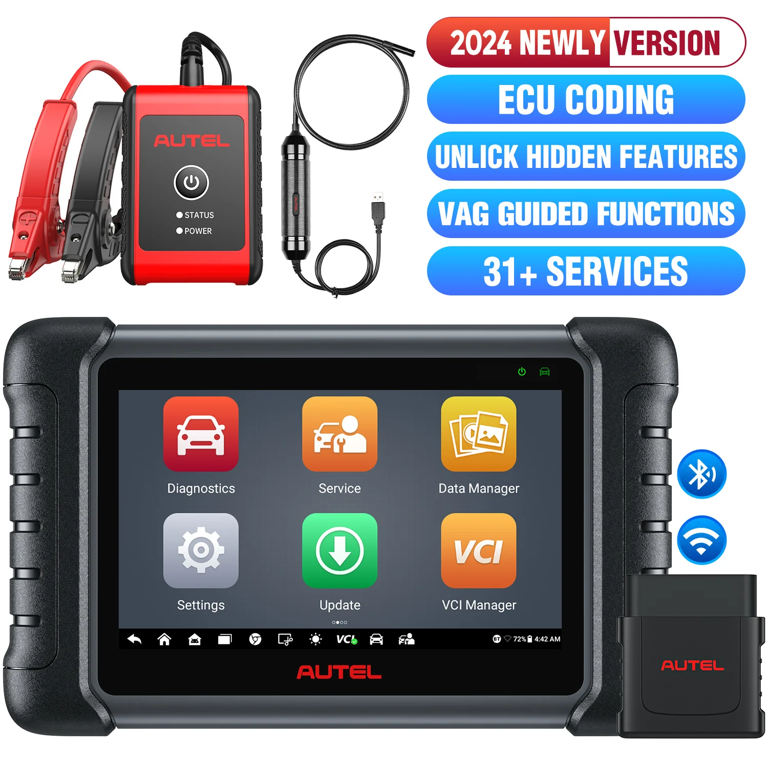 Autel MaxiDAS DS808S-BT 2024 Full System Diagnostic Scanner, Bi-Directional Control/Active Test, ECU Coding, Upgraded Ver. of DS808/MP808, Same As MP808BT Pro - Image 11