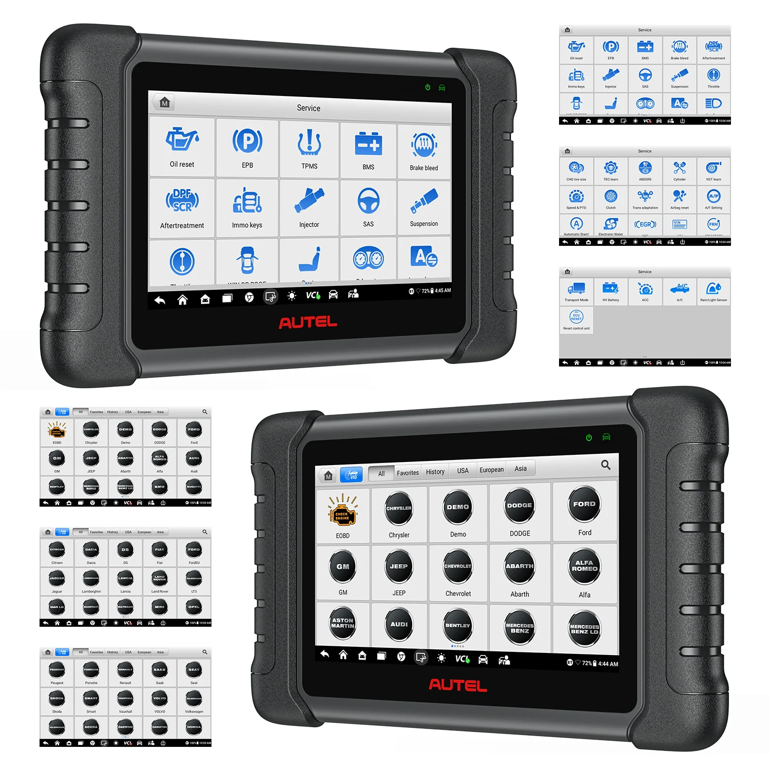 Autel MaxiDAS DS808S-BT KIT Plus 11PCS Adapters, 2026 Full System Diagnostic Scanner, Bi-Directional Control/Active Test, ECU Coding, Upgraded Ver. of DS808/MP808 - Image 3