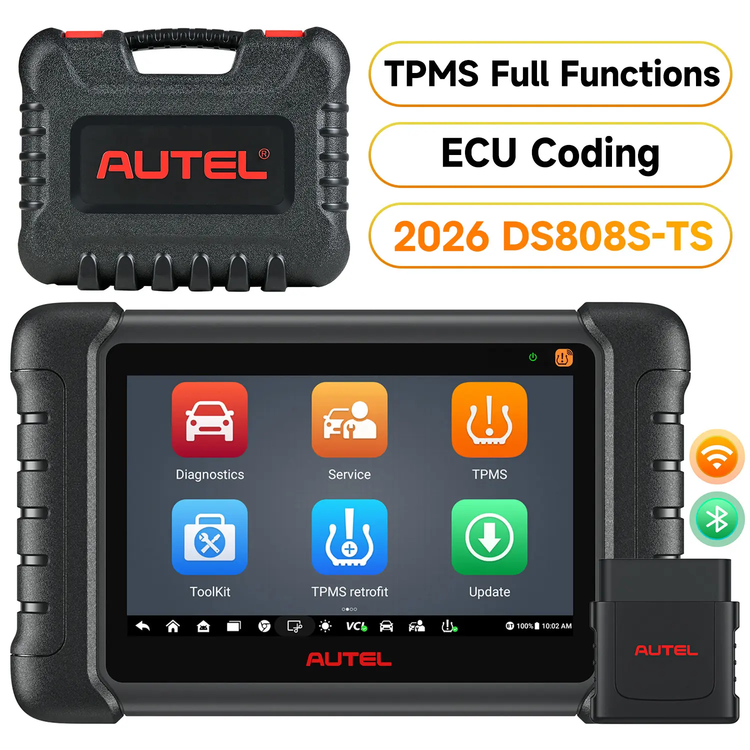 Autel MaxiDAS DS808S-TS 2026 TPMS Diagnostic Tool, Complete TPMS Functions, OE-Level All Systems Diagnosis, 32+ Services, Upgraded of MP808S/ DS808TS/MP808TS, Same as MP808S-TS,MP808Z-TS - Image 6