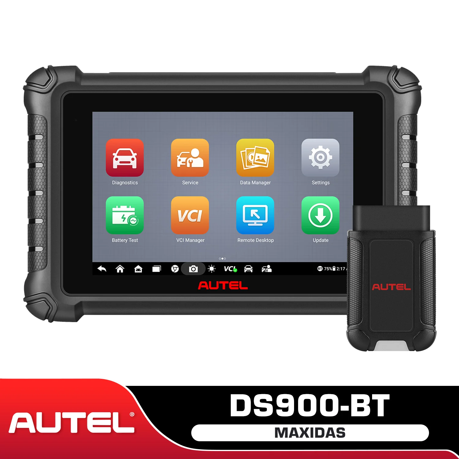 Autel MaxiDAS DS900-BT DS900BT Diagnostic Scanner Newly Released, Android 11 ECU Coding, Upgrade of DS900/ DS808S /MP808S, Full Bidirectional, 40+ Services, OE Full System OBD2 Scanner, FCA AutoAuth - Image 2