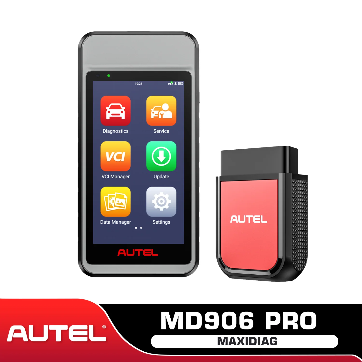 Autel MaxiDiag MD906 Pro with V150 Lite Diagnostic Scanner, All System Diagnosis, Support CAN FD, 11 Hot Service Functions, Upgraded Of Autel MD808 Pro MD806 PRO