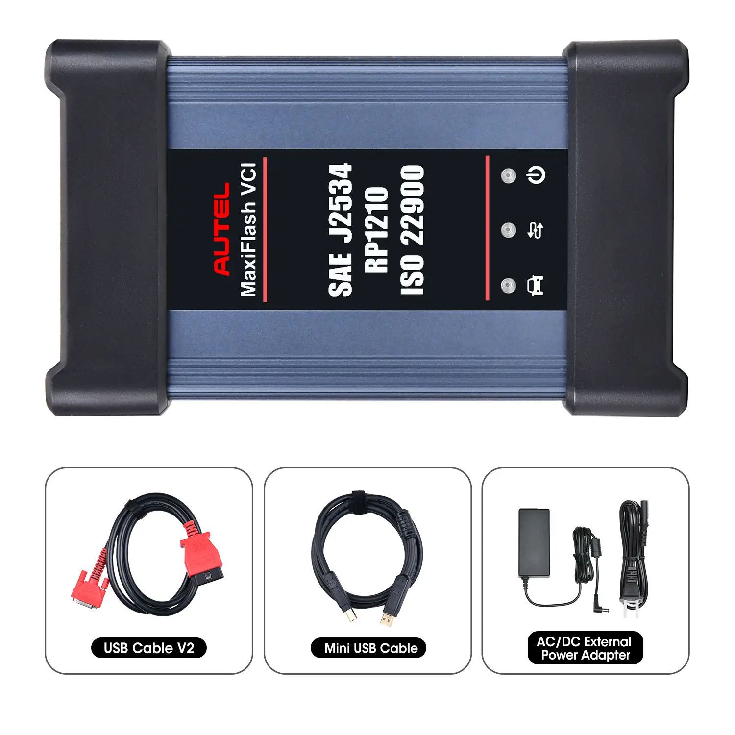 Autel MaxiFlash VCI J2534 ECU Programming Device, Multi-Protocol SAE J2534/ CAN FD/ DoIP/ D-PDU/ RP1210, Work with Autel MaxiCOM Ultra Lite MaxiSYS Elite II Pro MS909 MS909EV MS909CV - Image 3