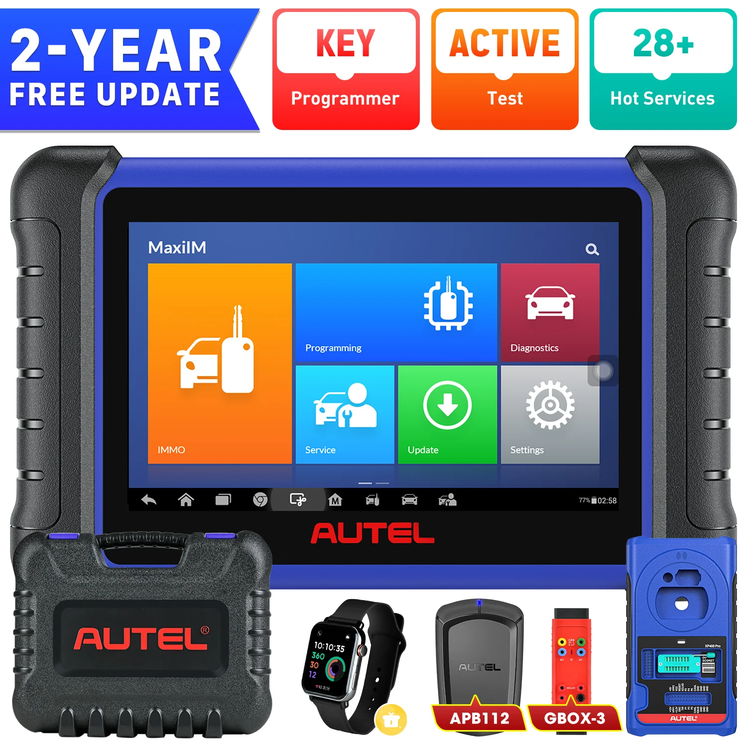 Autel MaxiIM IM508 Professional Key Fob Programming Tool, Full System Diagnostic, 28+ Services, Bidirectional & Active Test, Advanced Ver. of KM100 - Image 11