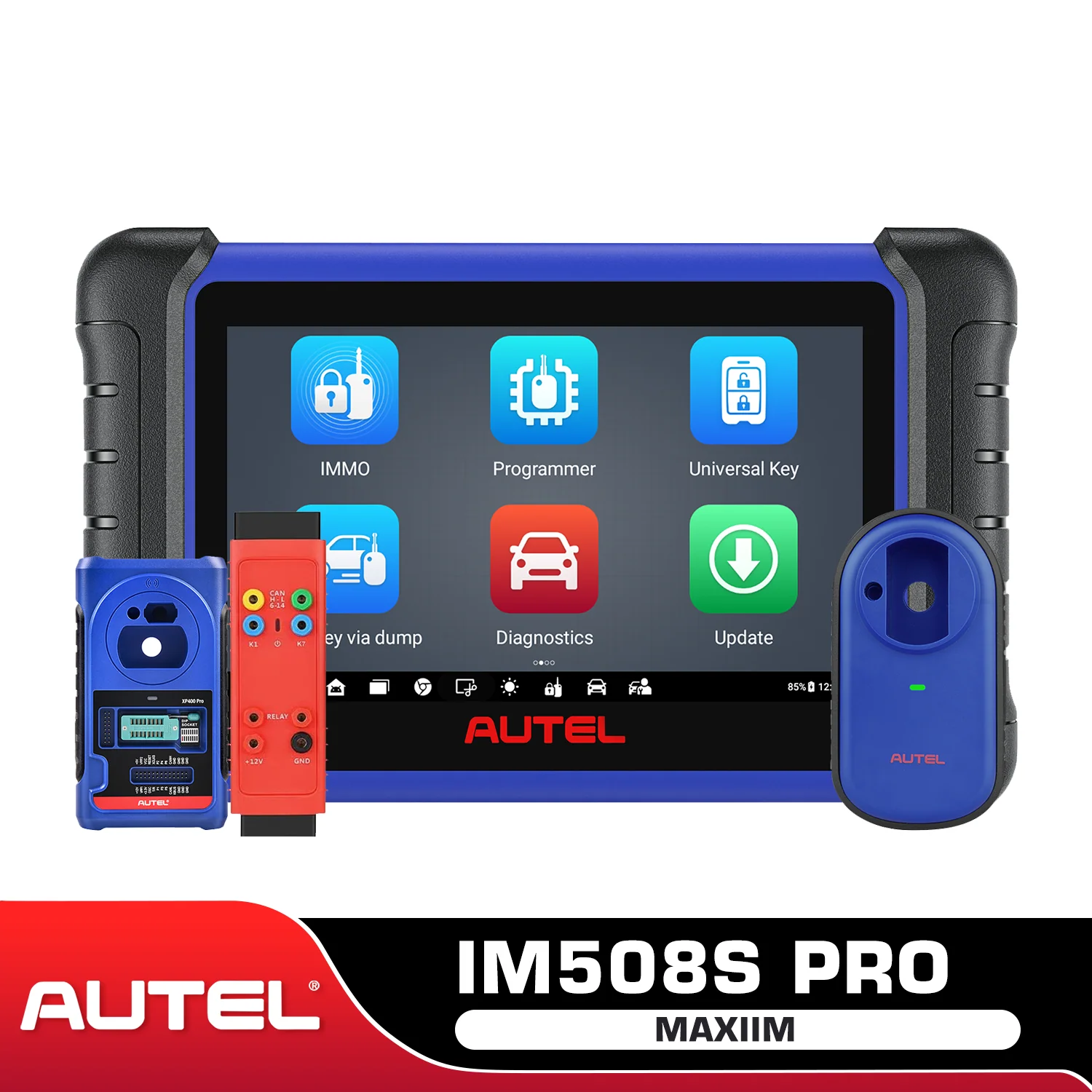 [NASTF SDRM Subscription is required] Autel MaxiIM IM508S Pro With XP400 Pro Professional Key Fob Programming Tool, Full System Diagnostic, 28+ Services, Bidirectional & Active Test, Get Free G-BOX3, Advanced Ver. of IM508, KM100