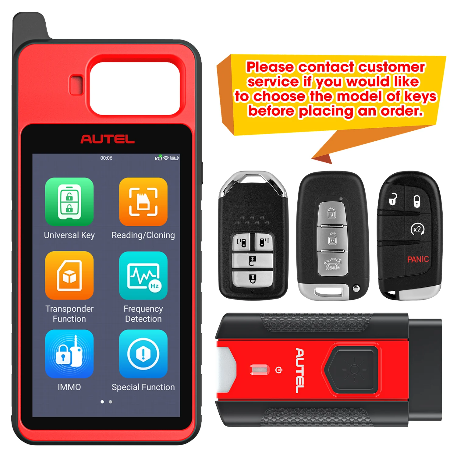 [NASTF SDRM Subscription is required] Autel MaxiIM KM100 KM100X Key Fob Programming Tool 2026 Newest, 60S Generation, Chip Read Write Clone, IMMO Learning & Programming, Program Autel IKEY, Built-in APB112, Same as KM100X/KM100E - Image 5
