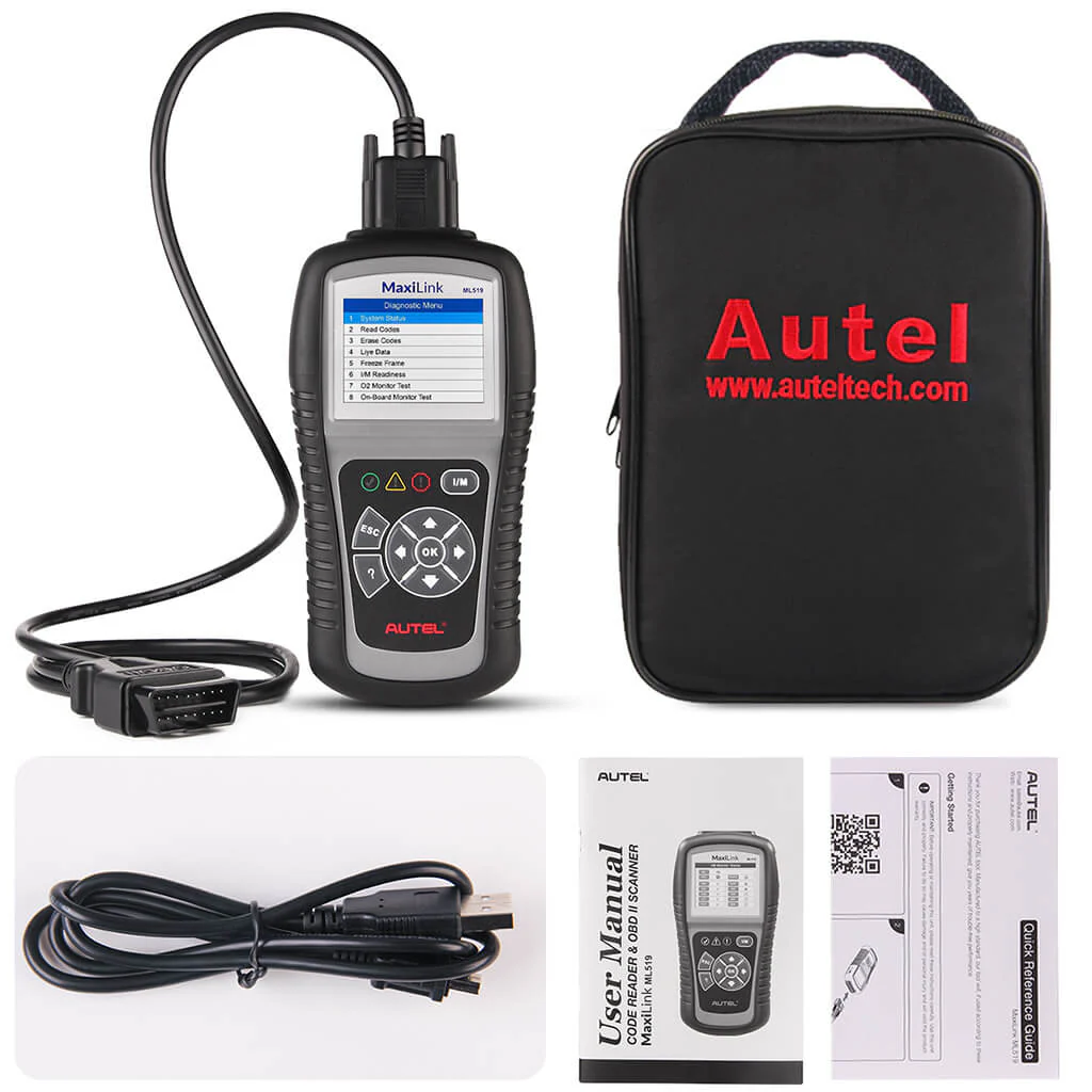 Autel MaxiLink ML519 Enhanced OBD2 Car Diagnostic Scanner Turn Off Check Engine Light, Same as AL519 Code Reader - Image 3