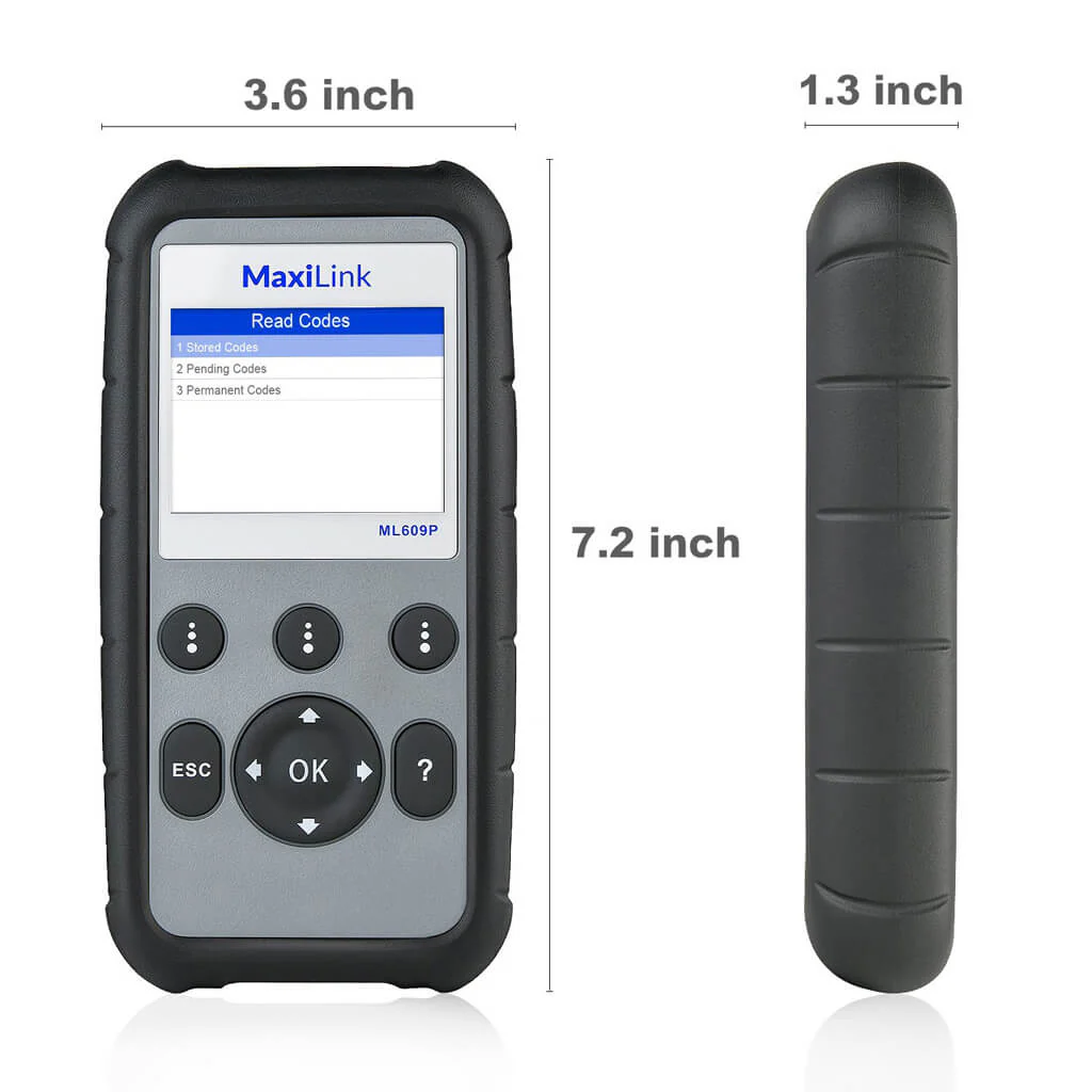 Autel MaxiLink ML609P ABS/SRS + CAN OBDII Scanner Read & Clear Fault Codes Turn Off Warning Light - Image 4