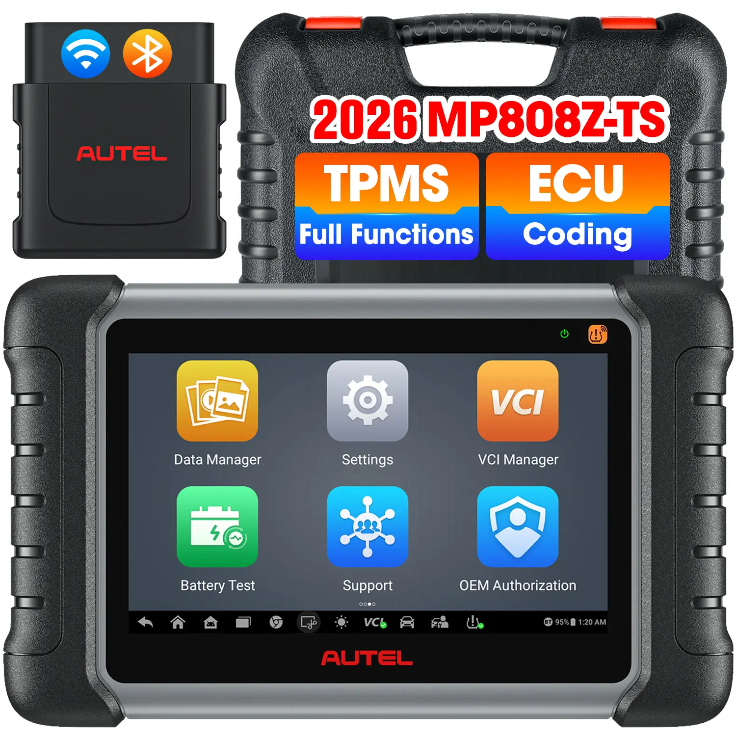 Autel MaxiPro MP808Z-TS 2026 TPMS Diagnostic Tool, Complete TPMS Functions, OE-Level All Systems Diagnosis, 32+ Services, Upgraded of MP808S/ DS808TS/MP808TS, Same as MP808S-TS, DS808S-TS - Image 7