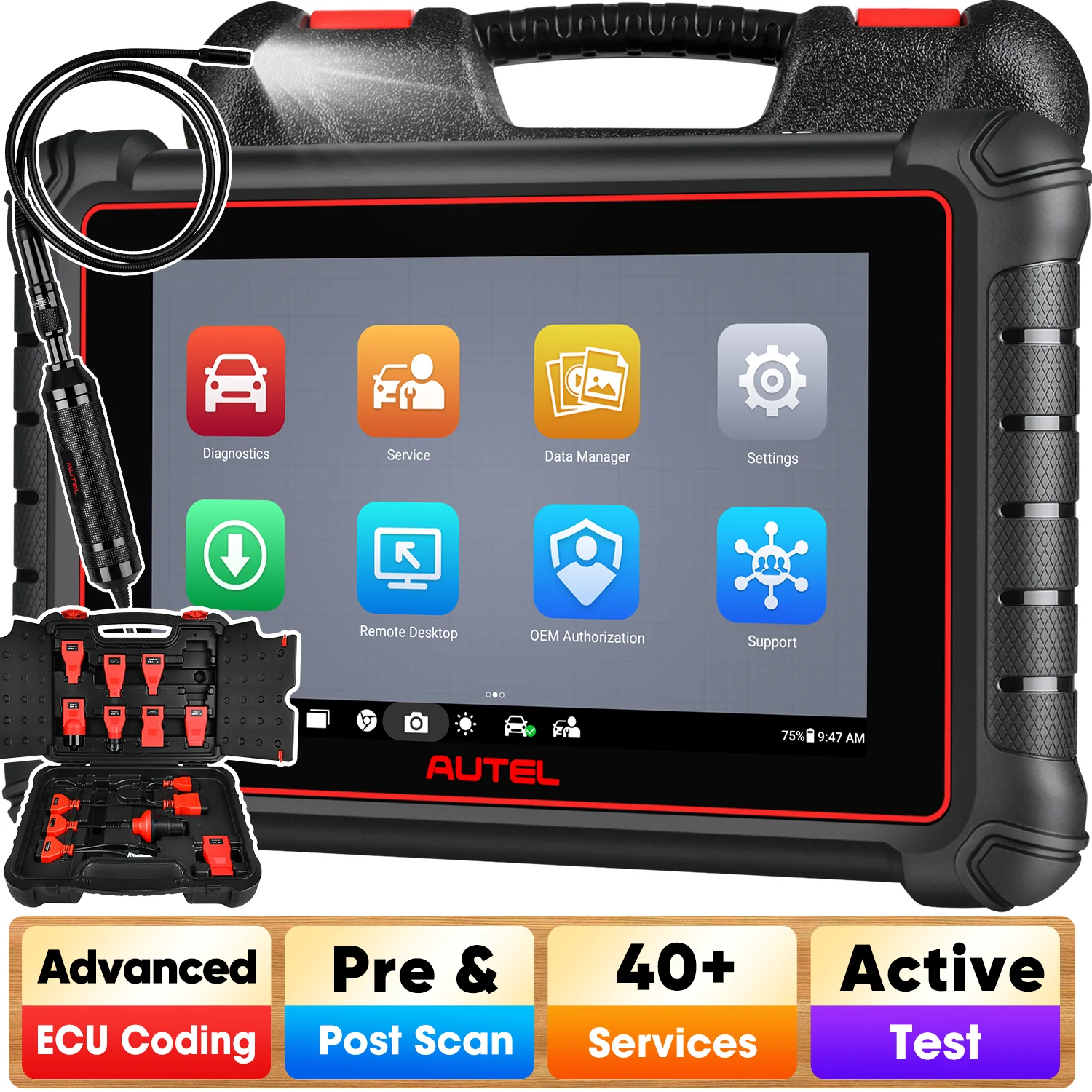 Autel MaxiPRO MP900 Kit Diagnostic Scanner 2026 Newly Released, ECU Coding, All System Diagnostic, Pre & Post Scan, DoIP CAN FD Protocols Supported, Upgraded Ver. of MP808S Kit - Image 8