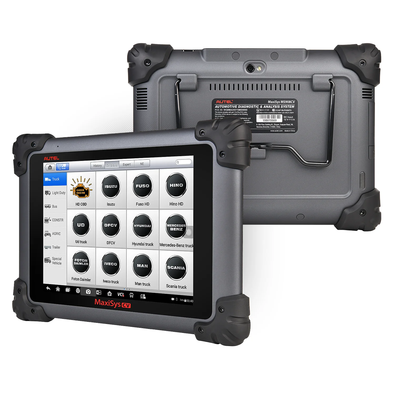Autel Maxisys MS908CV 2023 Diagnostic Scanner For Heavy Duty Truck/ Semi Truck/ Commercial Cars, ECU Coding, Diesel Scanner for Commercial Vehicles With J2534 ECU Programming Tool - Image 4