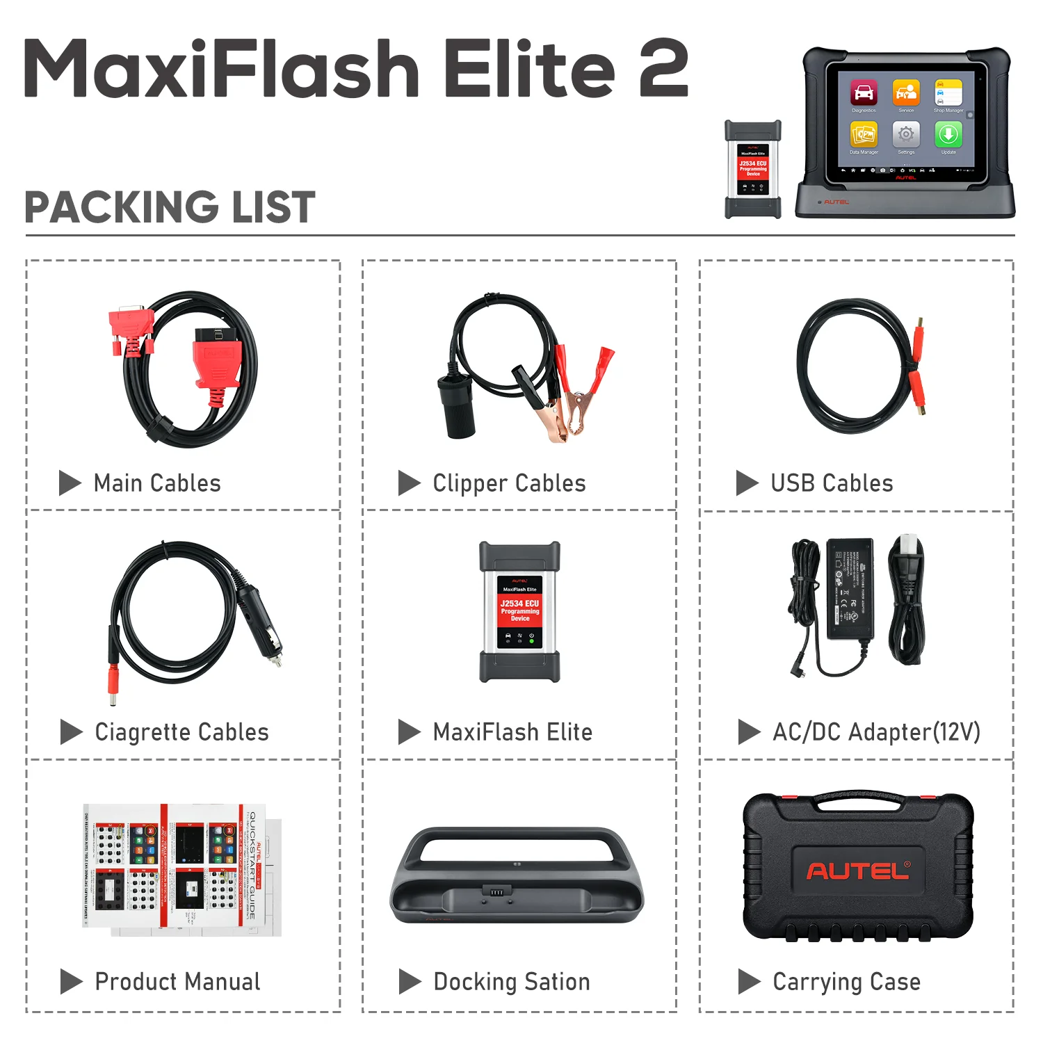Autel MaxiSys Elite II OBD2 Diagnostic Scanner Tool, J2534 ECU Programming, Bi-Directional Scanner, 36+ Special Functions, Advanced Ver. of Maxisys Elite/MS908P/MK908P - Image 6