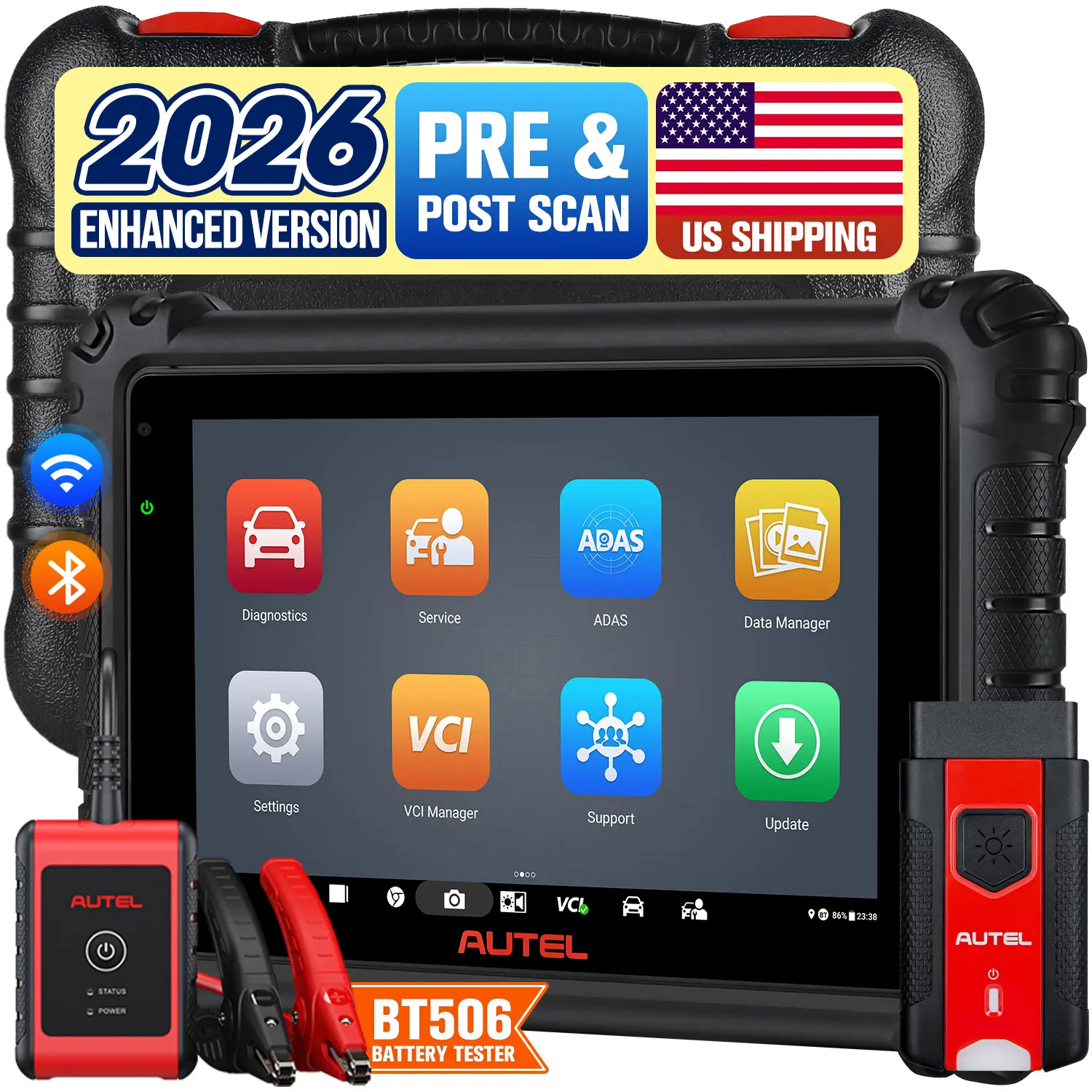 Autel MaxiSys MS906 Pro Diagnostic Scanner in 2026, Advanced ECU Coding, Auto Scan 2.0, Bi-Directional, 36+ Services, VAG Guided Function, CAN FD DOIP Protocols, Remote Expert, Upgrade of MS906BT/ MK906BT/ MS908 - Image 10