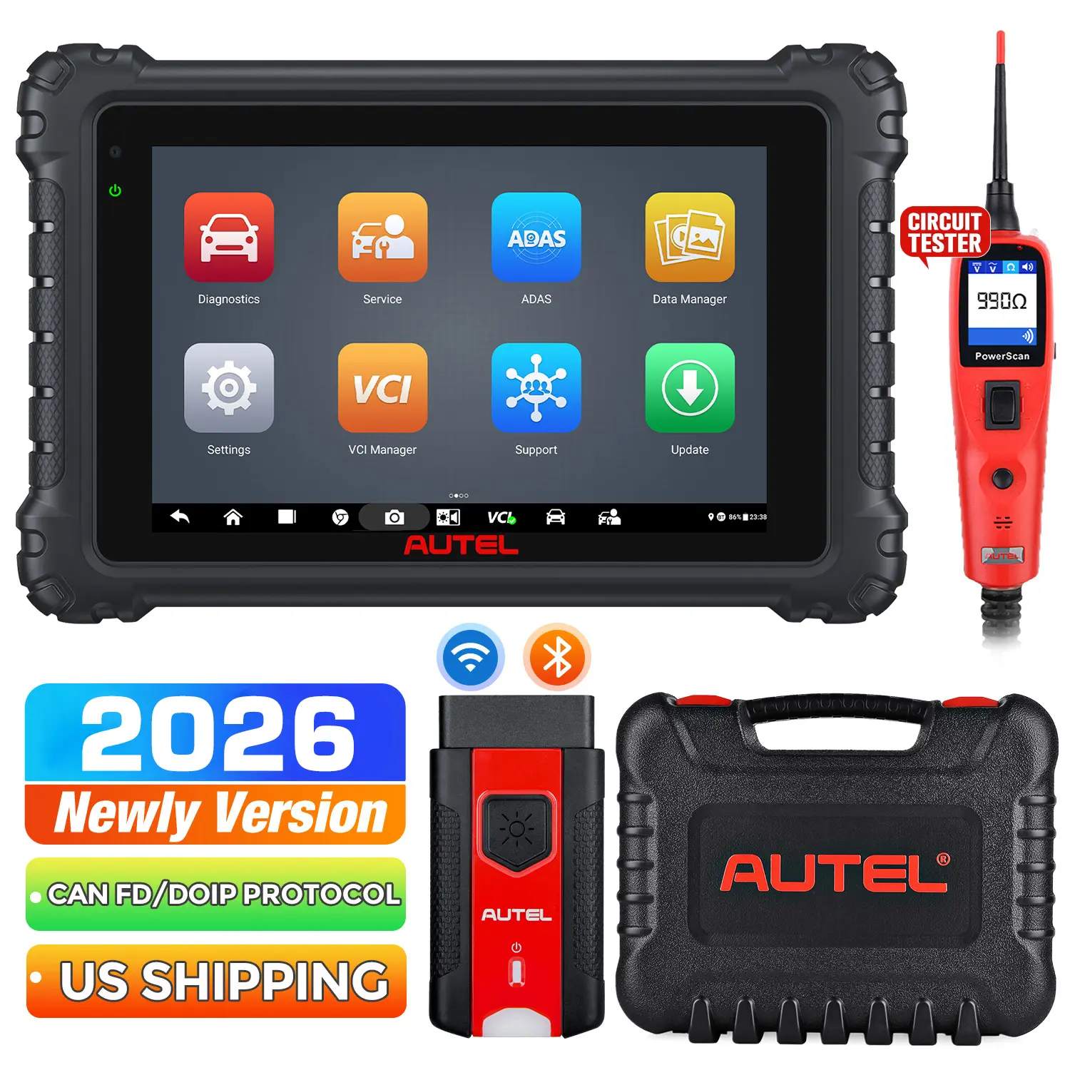Autel MaxiSys MS906 Pro Diagnostic Scanner in 2026, Advanced ECU Coding, Auto Scan 2.0, Bi-Directional, 36+ Services, VAG Guided Function, CAN FD DOIP Protocols, Remote Expert, Upgrade of MS906BT/ MK906BT/ MS908 - Image 9