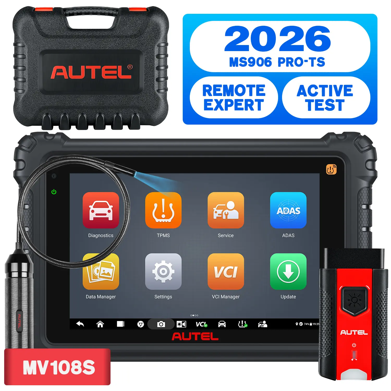 Autel MaxiSYS MS906 Pro-TS 2026 Newest Diagnostic Scan Tool With Complete TPMS Function, ECU Coding, Active Test, OE-Level Diagnose & 36+ Services, Upgraded Ver. of MS906TS - Image 6