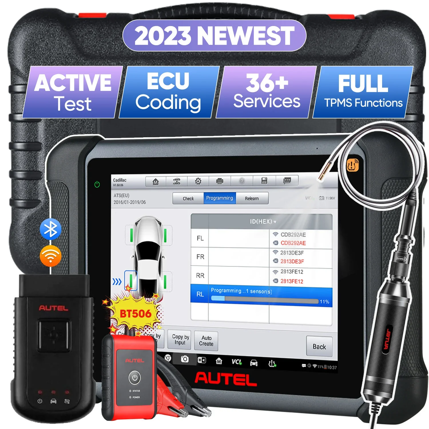 Autel Maxisys MS906TS TPMS Program/ Relearn/ Retrofit Tool, 2023 Top Diagnostic scanner, ECU Coding, Bi-Directional, 36+ Services - Image 12