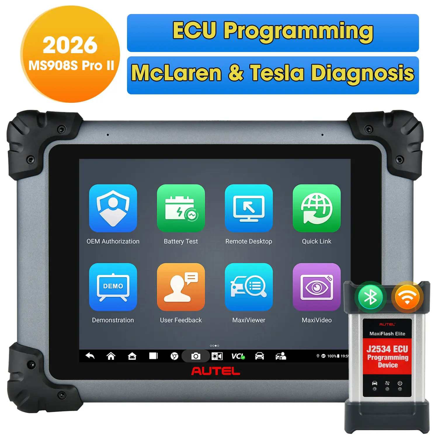 Autel MS908S Pro II 2026 Diagnostic Scanner - ECU Programming, Coding & 40+ Services | Bidirectional Scanner - Image 5