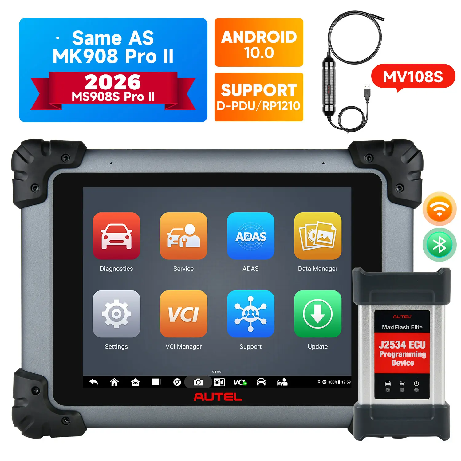 Autel MS908S Pro II 2026 Diagnostic Scanner - ECU Programming, Coding & 40+ Services | Bidirectional Scanner - Image 6