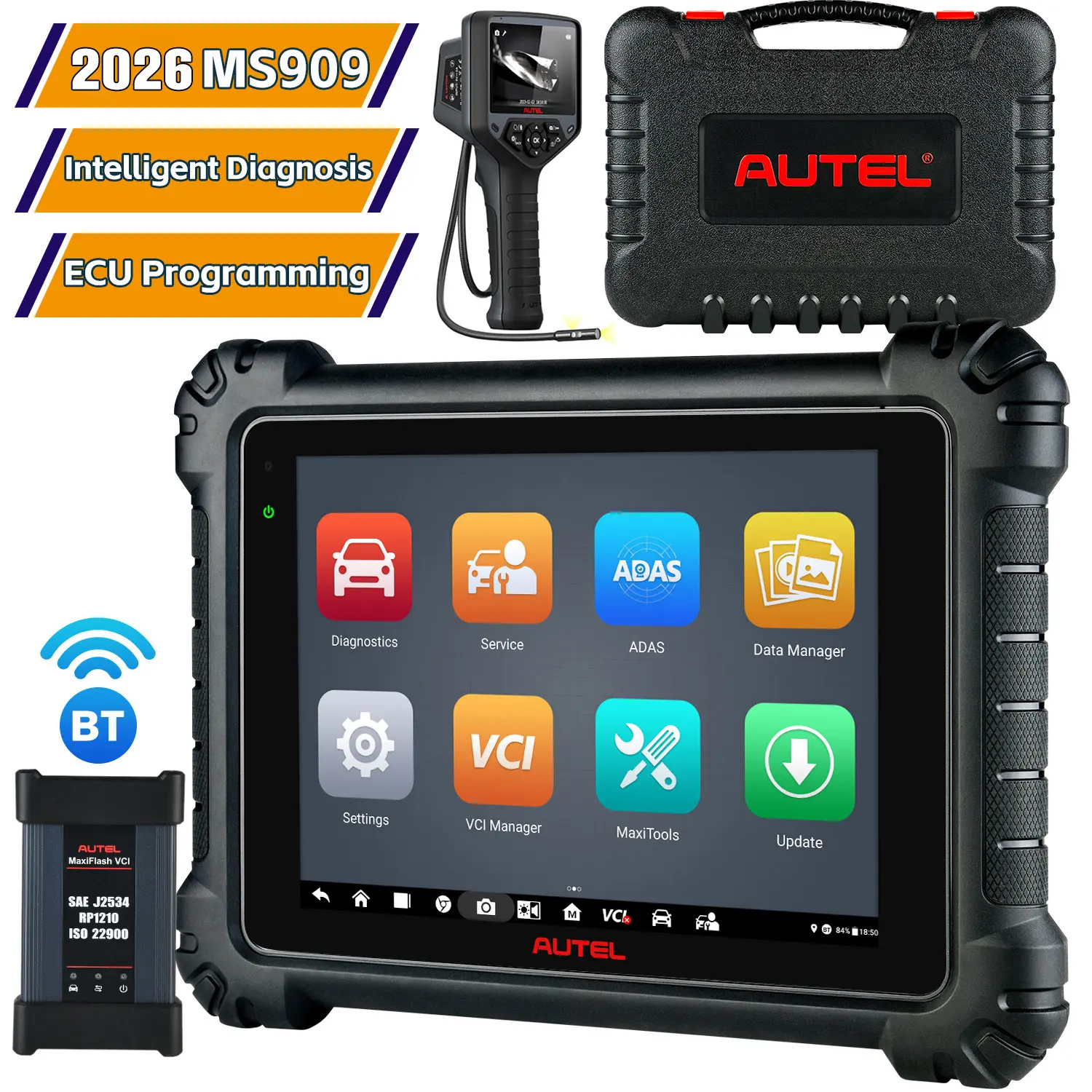 Autel Maxisys MS909 Diagnostic Tool with MaxiFlash VCI, 2026 Advanced ECU Coding & Programming, Module Topology, Bi-Directional Control, 36+ Service Function, Only US Shipping - Image 10